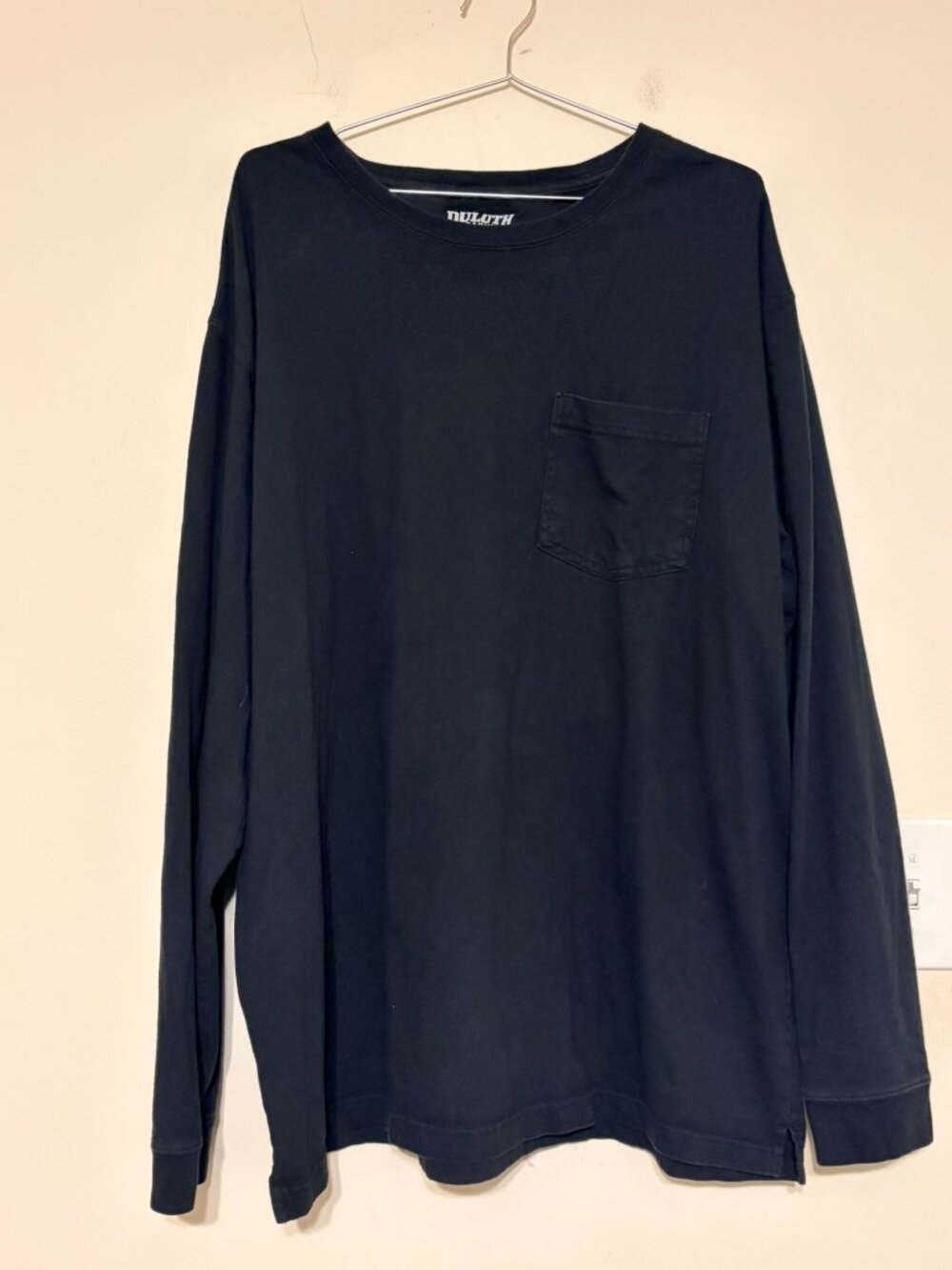 Men's Duluth Trading Co. Black Longtail T Relaxed Fit Long Sleeve T-Shirt XL
